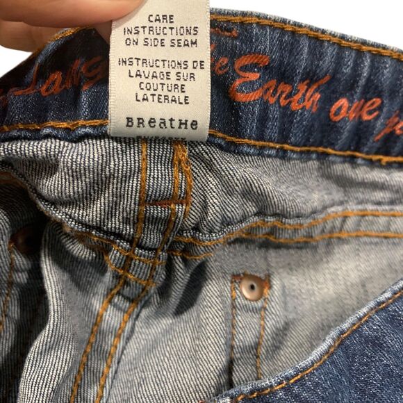 Prana Womens Dark Wash Organic Cotton Staright Leg Denim Jeans 4 Boho Outdoors - Picture 5 of 9